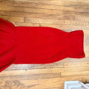 Classic Strapless Red Cocktail Dress